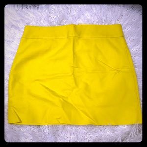 Canary Yellow mini skirt